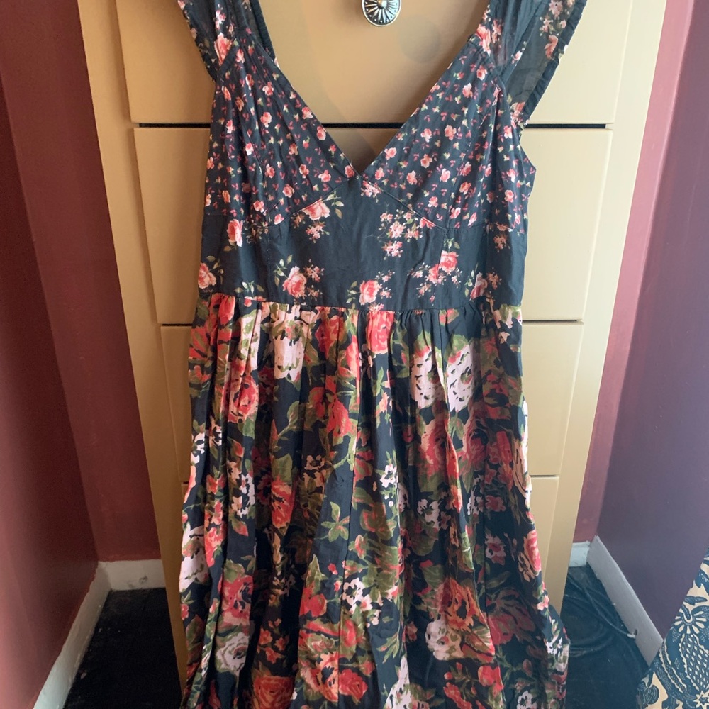 Free People floral maxi dress